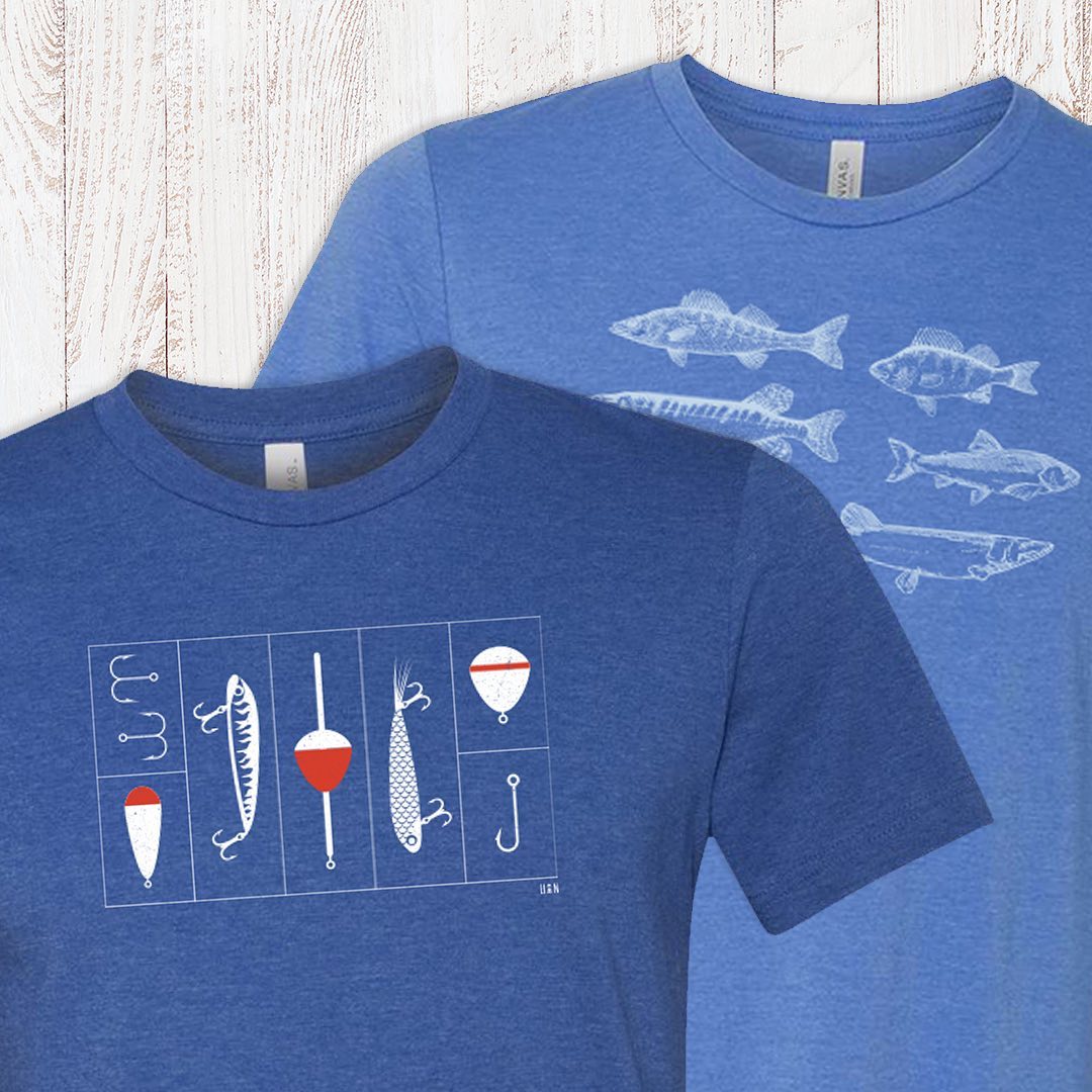 Tackle Box Tee. Royal Blue.