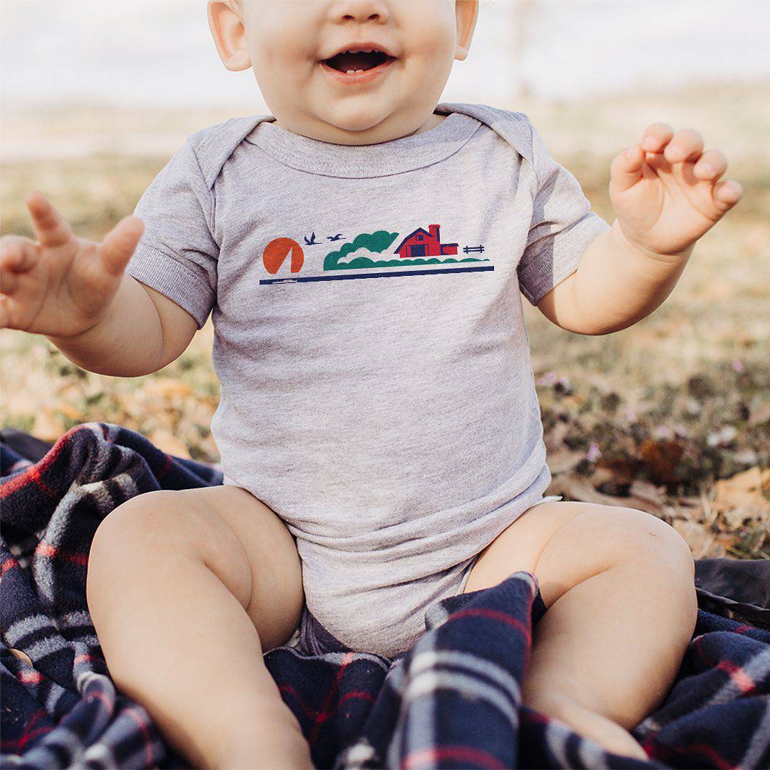 License Plate Onesie. - Up North Boutique | Midwest Made | Apparel | Home Goods | Jewelry