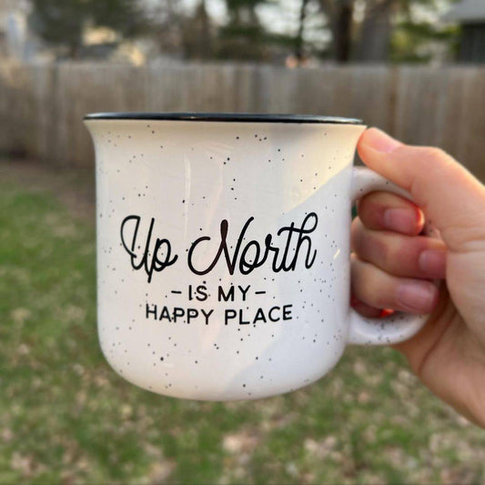 Happy Place Camp Mug. - Up North Boutique | Midwest Made | Apparel | Home Goods | Jewelry