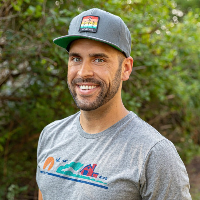 Northie Snapback Hat. Heather Gray.