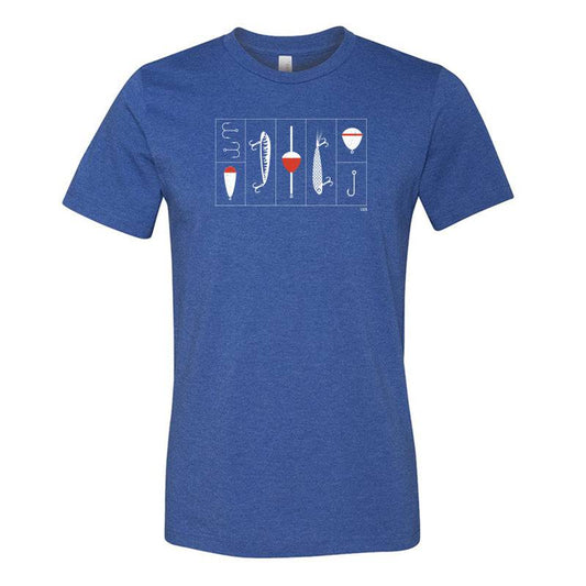 Tackle Box Tee. Royal Blue. - Up North Boutique | Midwest Made | Apparel | Home Goods | Jewelry