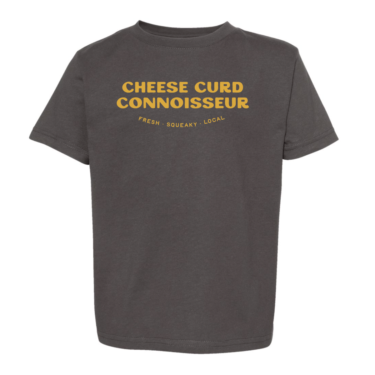 Cheese Curd Connoisseur Toddler Tee.