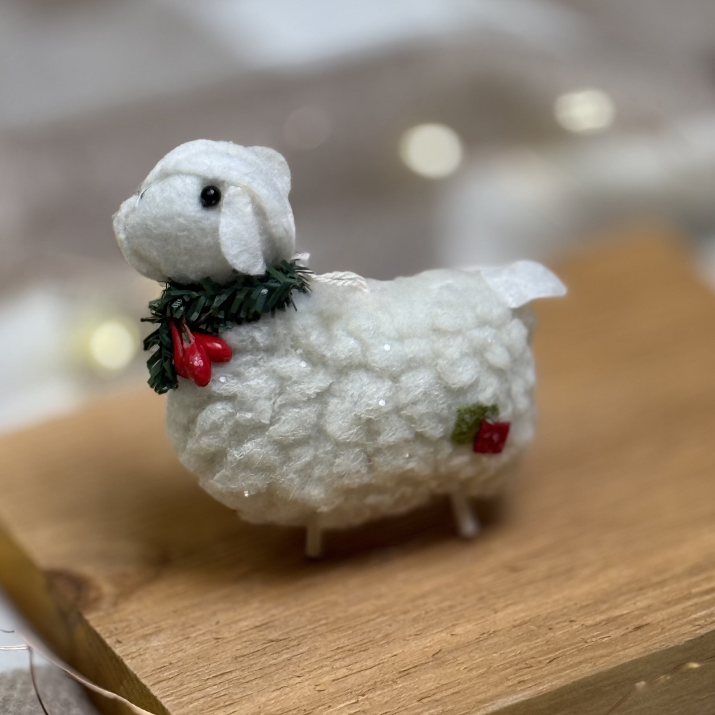 Felted Sheep Ornament. - Up North Boutique | Midwest Made | Apparel | Home Goods | Jewelry