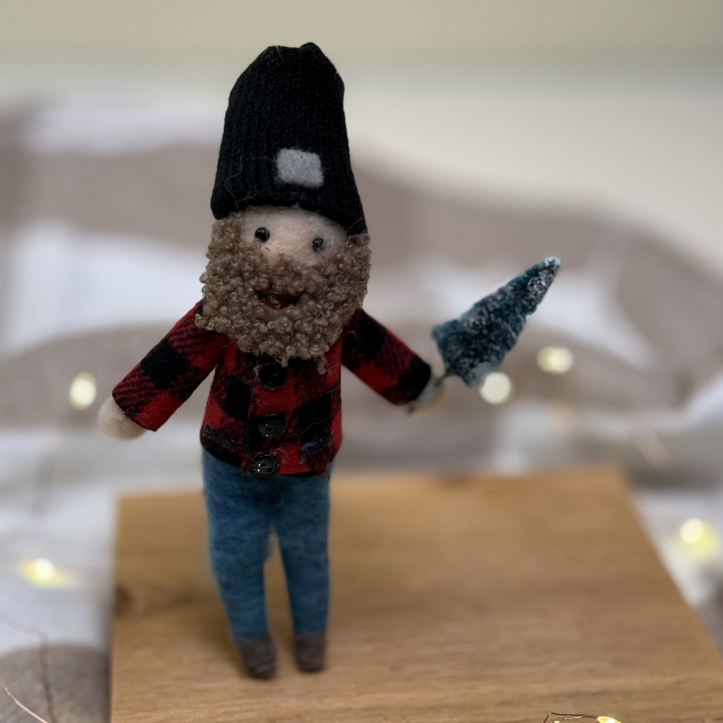 Felted Lumberjack Ornament. - Up North Boutique | Midwest Made | Apparel | Home Goods | Jewelry