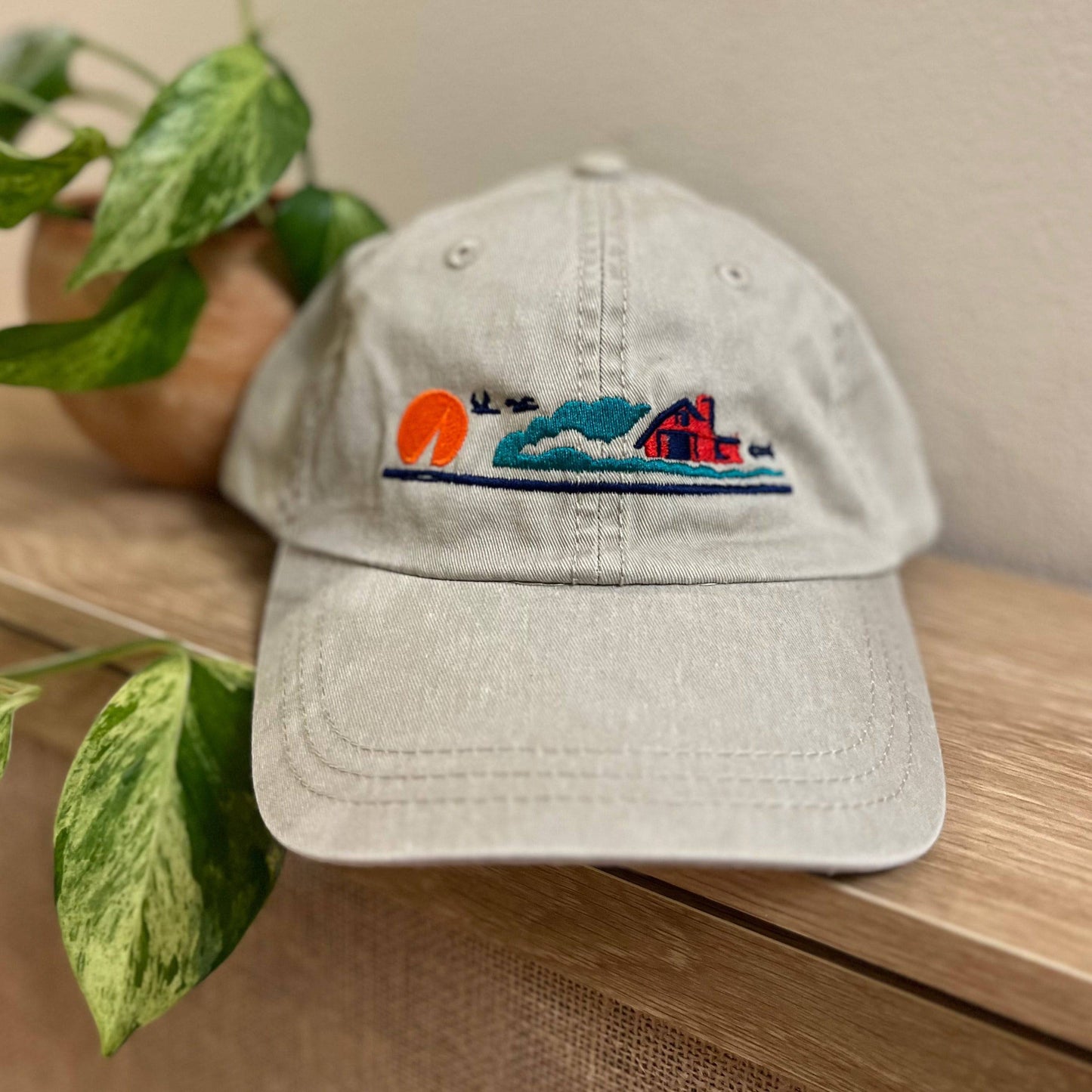 License Plate Hat. Stone. - Up North Boutique | Midwest Made | Apparel | Home Goods | Jewelry