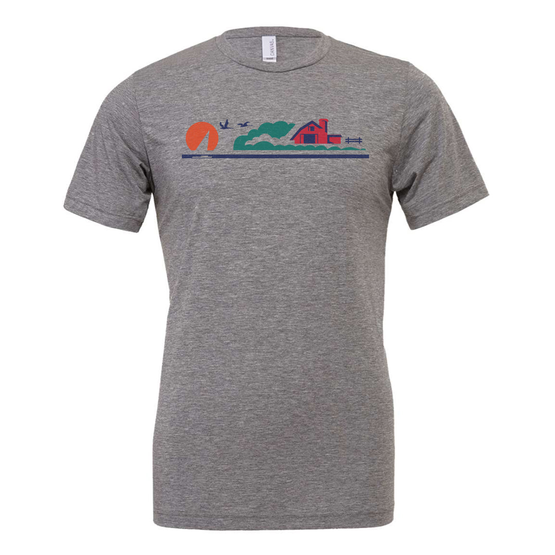 License Plate Tee. Grey Triblend.