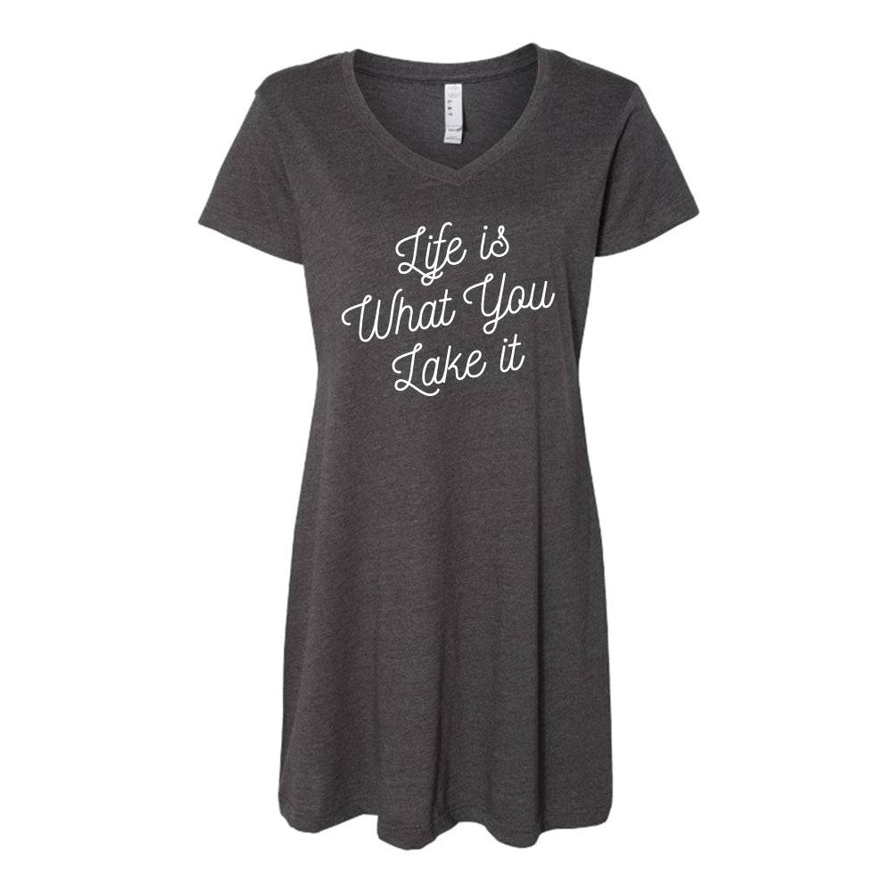 Life Is What You Lake It Dress. Charcoal. - Up North Boutique | Midwest Made | Apparel | Home Goods | Jewelry