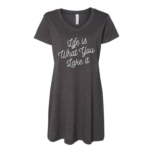 Life Is What You Lake It Dress. Charcoal. - Up North Boutique | Midwest Made | Apparel | Home Goods | Jewelry