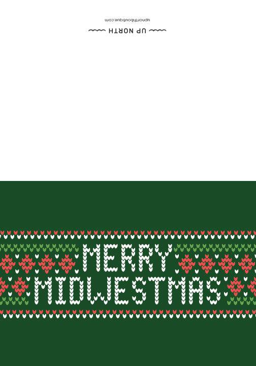 Merry Midwestmas Christmas Card Printable. Digital Download. - Up North Boutique | Midwest Made | Apparel | Home Goods | Jewelry