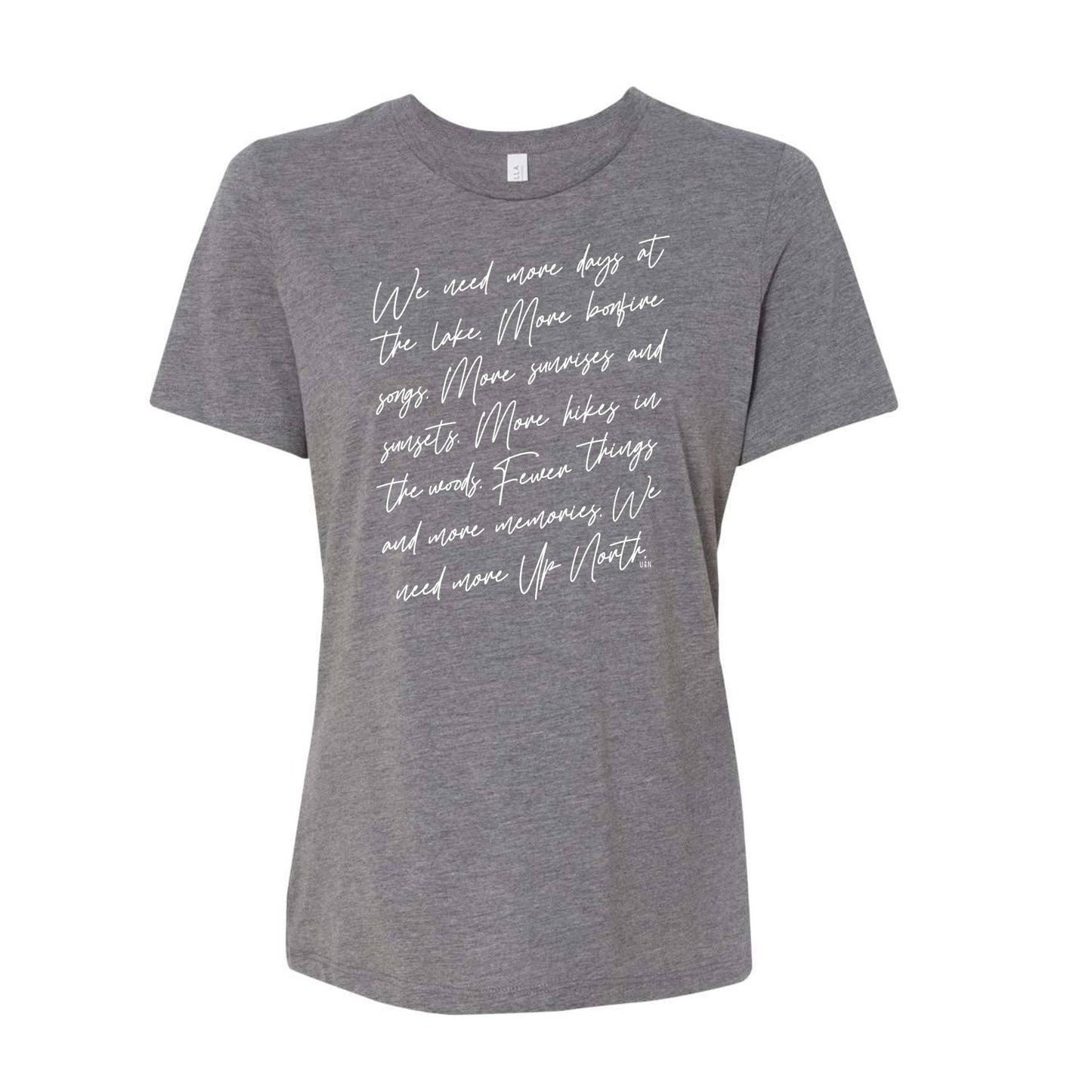 More Up North Tee. Heather Gray. - Up North Boutique | Midwest Made | Apparel | Home Goods | Jewelry