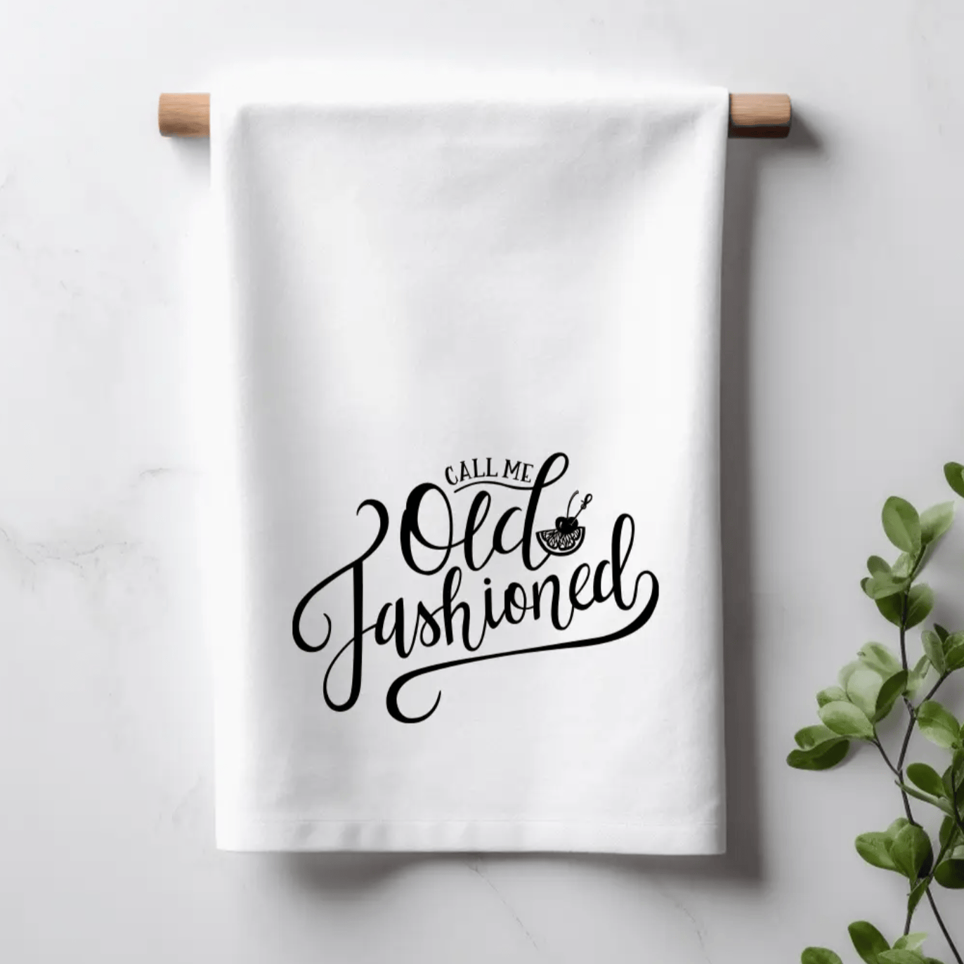 Call Me Old Fashioned Tea Towel. - Up North Boutique | Midwest Made | Apparel | Home Goods | Jewelry