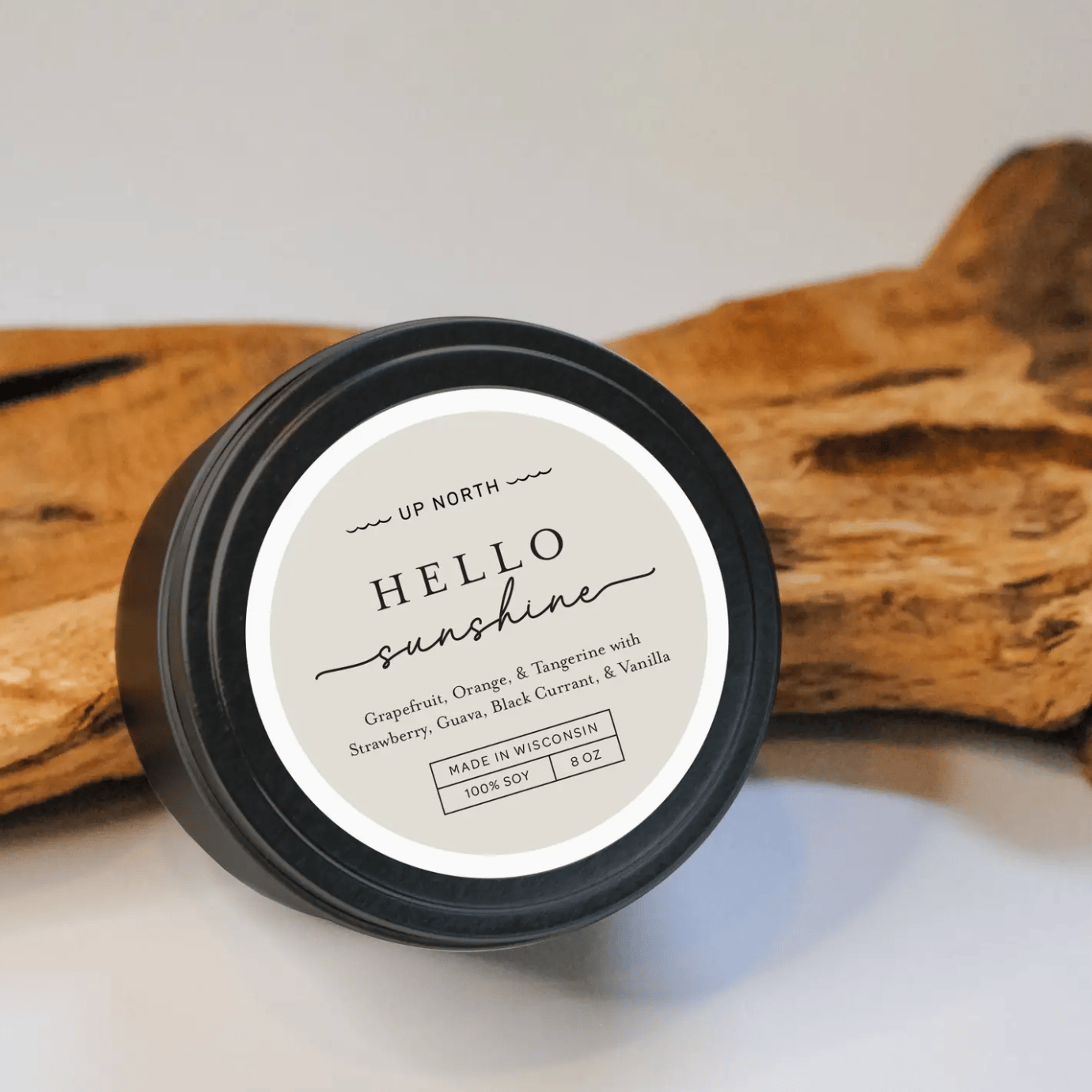 Hello Sunshine Candle Tin. - Up North Boutique | Midwest Made | Apparel | Home Goods | Jewelry