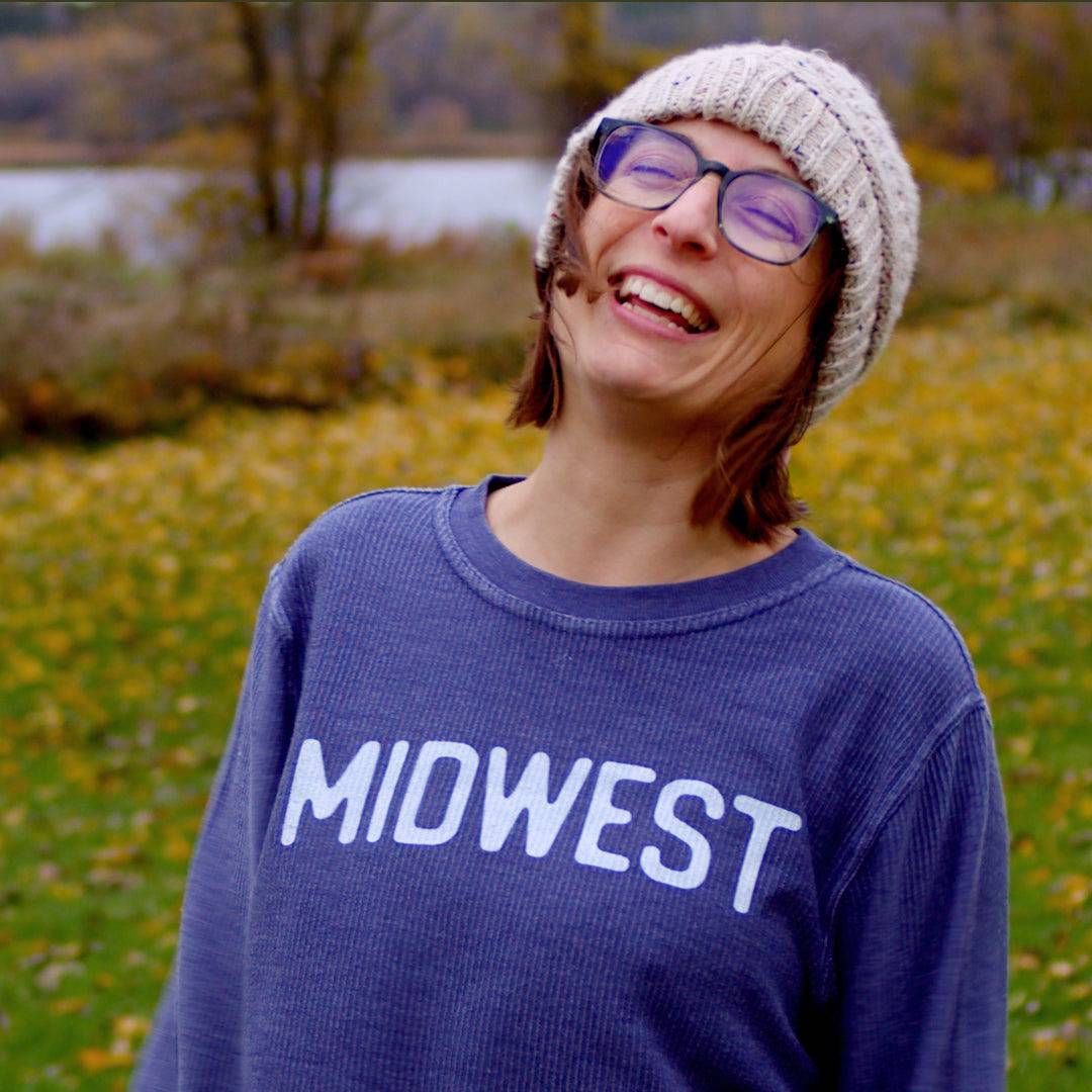 Midwest Sweatshirt. Navy. - Up North Boutique | Midwest Made | Apparel | Home Goods | Jewelry