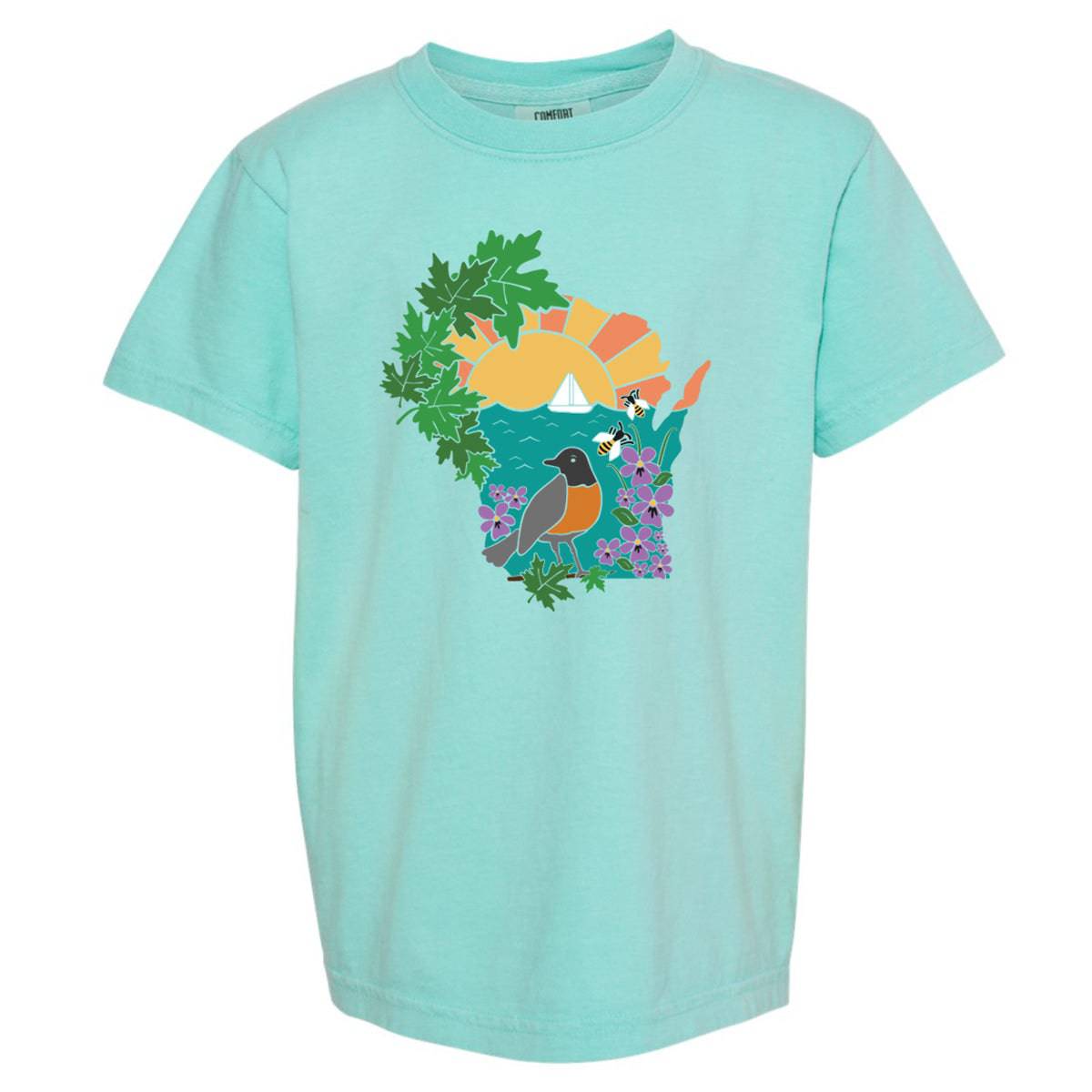 Wisconsin Nature Kid's Short Sleeve Tee. - Up North Boutique | Midwest Made | Apparel | Home Goods | Jewelry