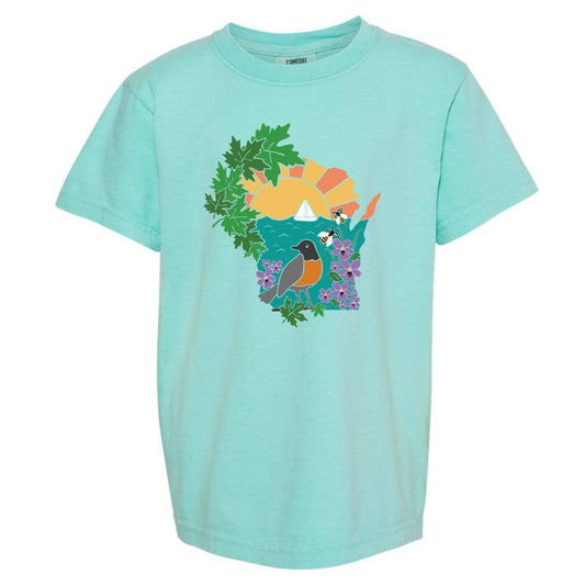 Wisconsin Nature Kid's Short Sleeve Tee. - Up North Boutique | Midwest Made | Apparel | Home Goods | Jewelry