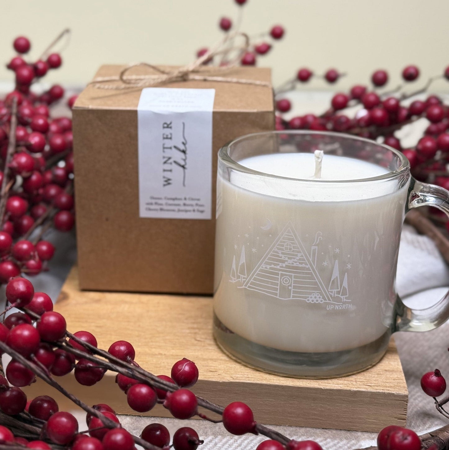 Winter A-Frame Holiday 100% Soy Candle. - Up North Boutique | Midwest Made | Apparel | Home Goods | Jewelry