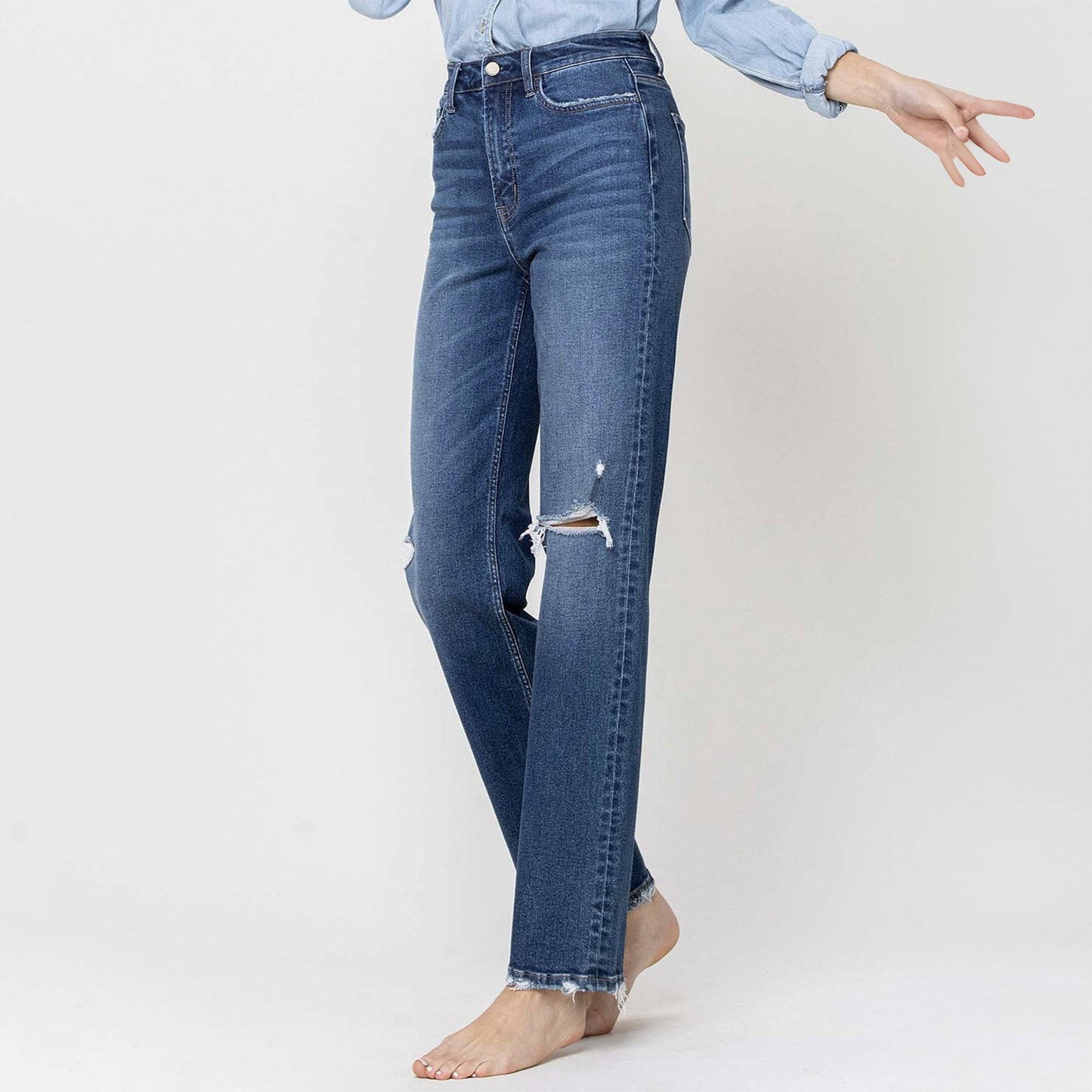 90's Vintage Super High Rise Straight Jeans. - Up North Boutique | Midwest Made | Apparel | Home Goods | Jewelry