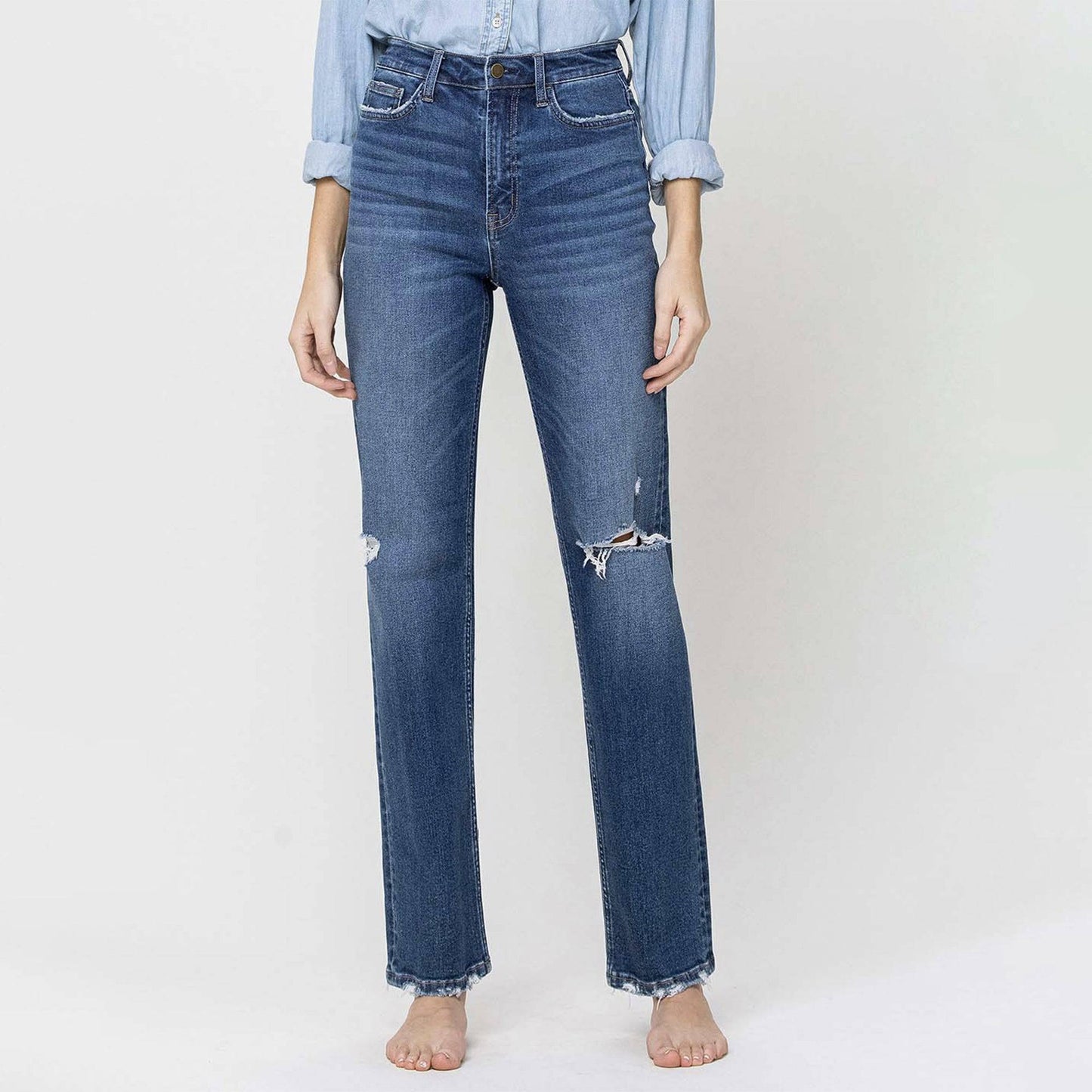 90's Vintage Super High Rise Straight Jeans. - Up North Boutique | Midwest Made | Apparel | Home Goods | Jewelry