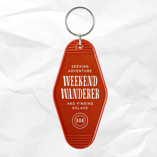 Weekend Wanderer Vintage Inspired Motel Keychain - Up North Boutique | Midwest Made | Apparel | Home Goods | Jewelry