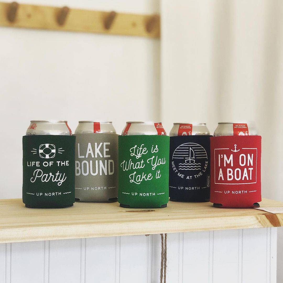 Boating Koozies. - Up North Boutique | Midwest Made | Apparel | Home Goods | Jewelry