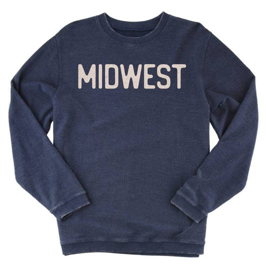 Midwest Sweatshirt. Navy. - Up North Boutique | Midwest Made | Apparel | Home Goods | Jewelry