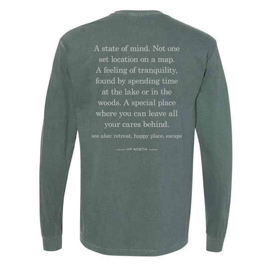 Up North Definition Unisex Long Sleeve Tee. Olive. - Up North Boutique | Midwest Made | Apparel | Home Goods | Jewelry