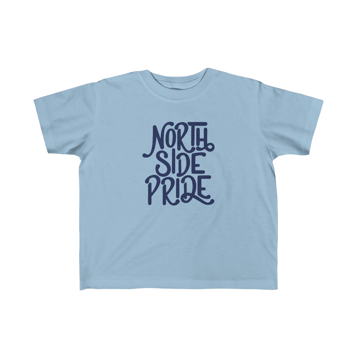 North Side Pride Toddler Tee. Light Blue.