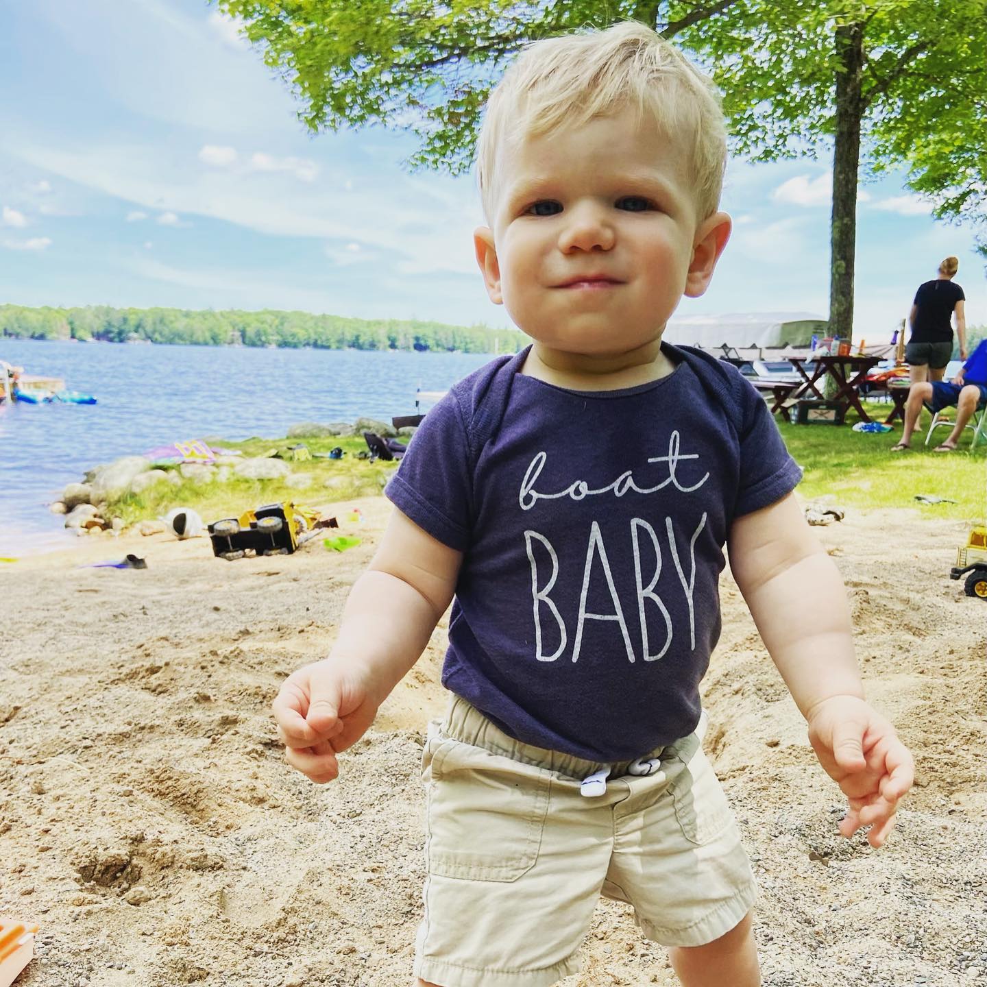Boat Baby. Heather Navy.