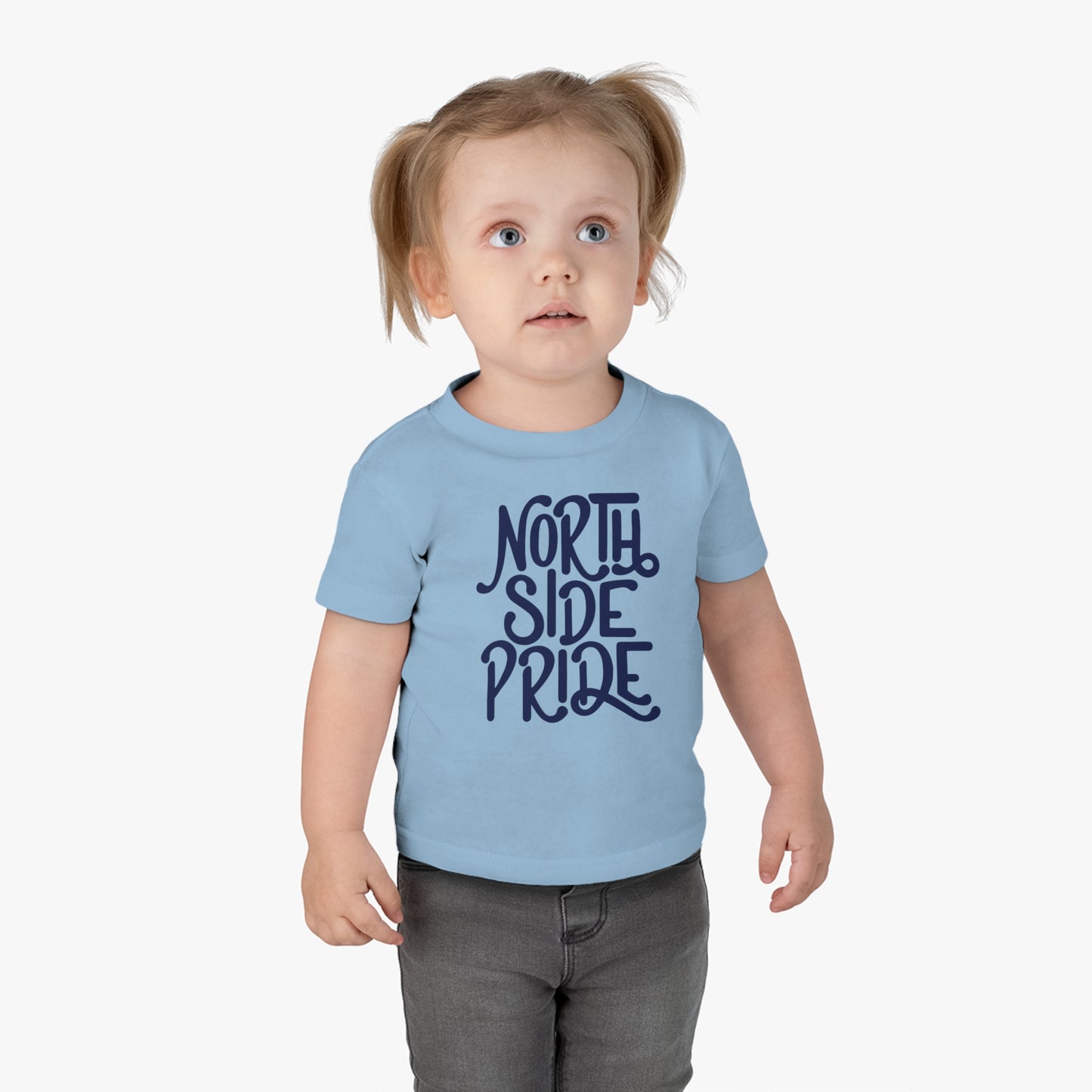 North Side Pride Infant Tee. Light Blue.