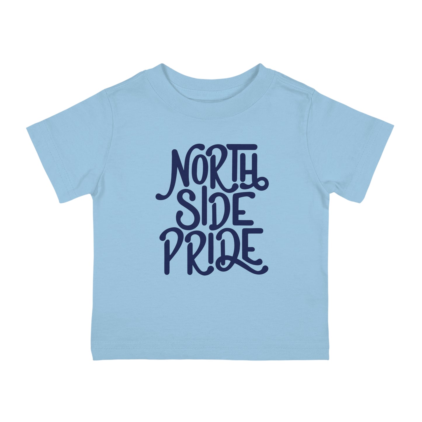North Side Pride Infant Tee. Light Blue.