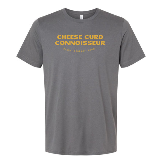 Cheese Curd Connoisseur Unisex Tee.