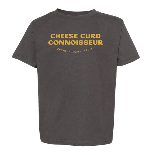 Cheese Curd Connoisseur Toddler Tee.