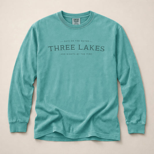 Days on the Water Customizable Long Sleeve Tee. Seafoam.