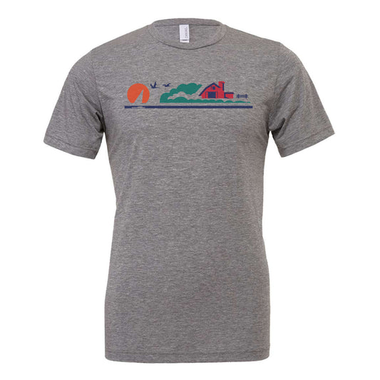 License Plate Tee. Grey Triblend.