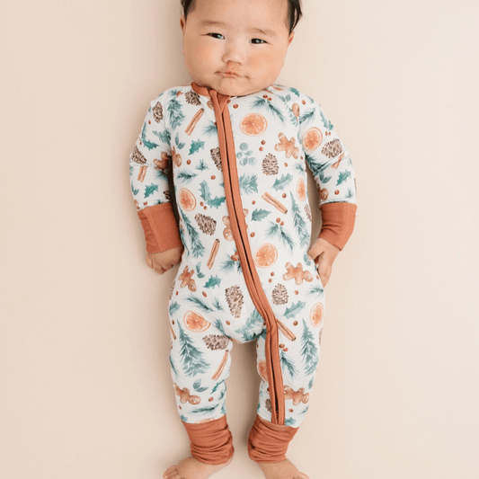 Christmas Vibes Bamboo Baby Sleeper Pajamas. - Up North Boutique | Midwest Made | Apparel | Home Goods | Jewelry