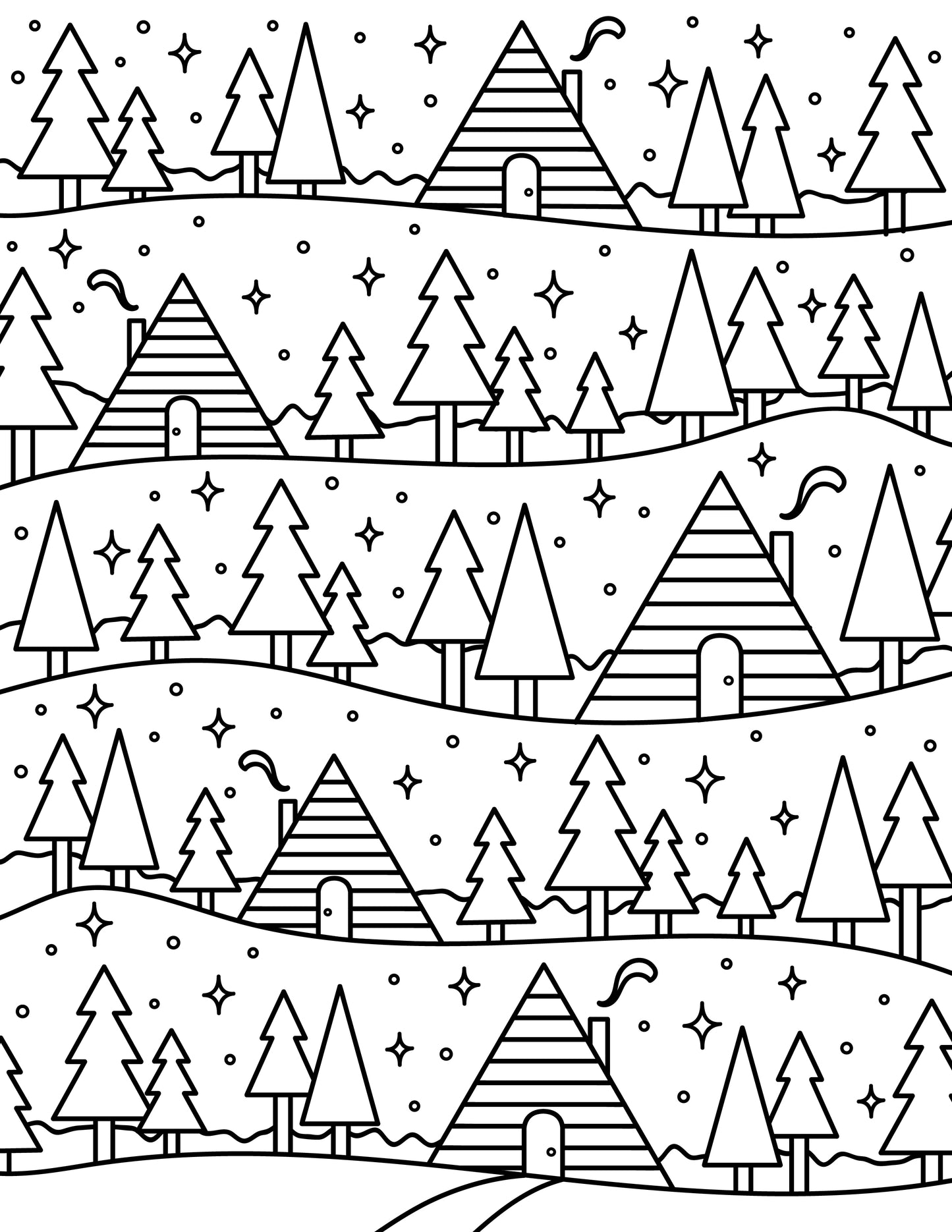 Printable Coloring Pages. Digital Download.