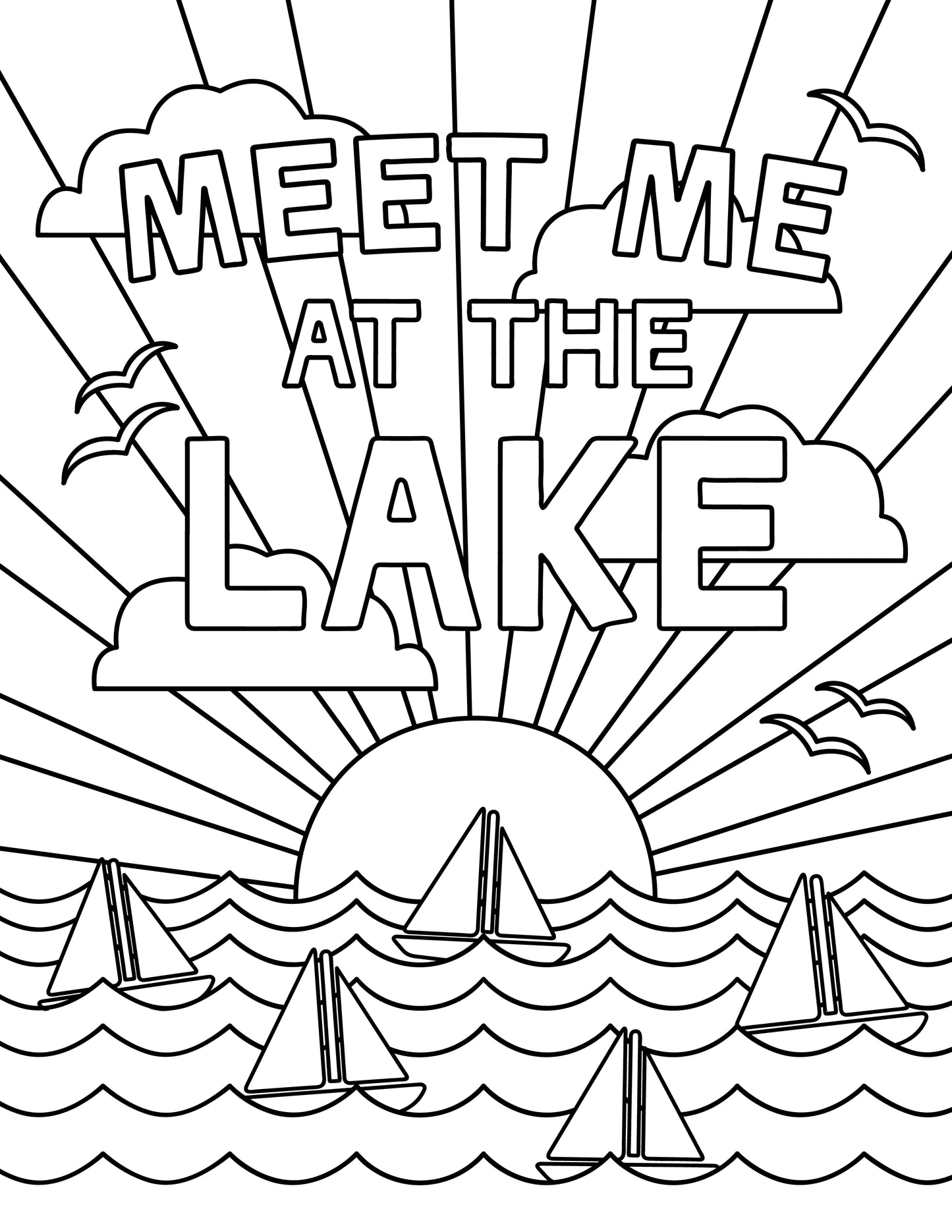 Printable Coloring Pages. Digital Download.