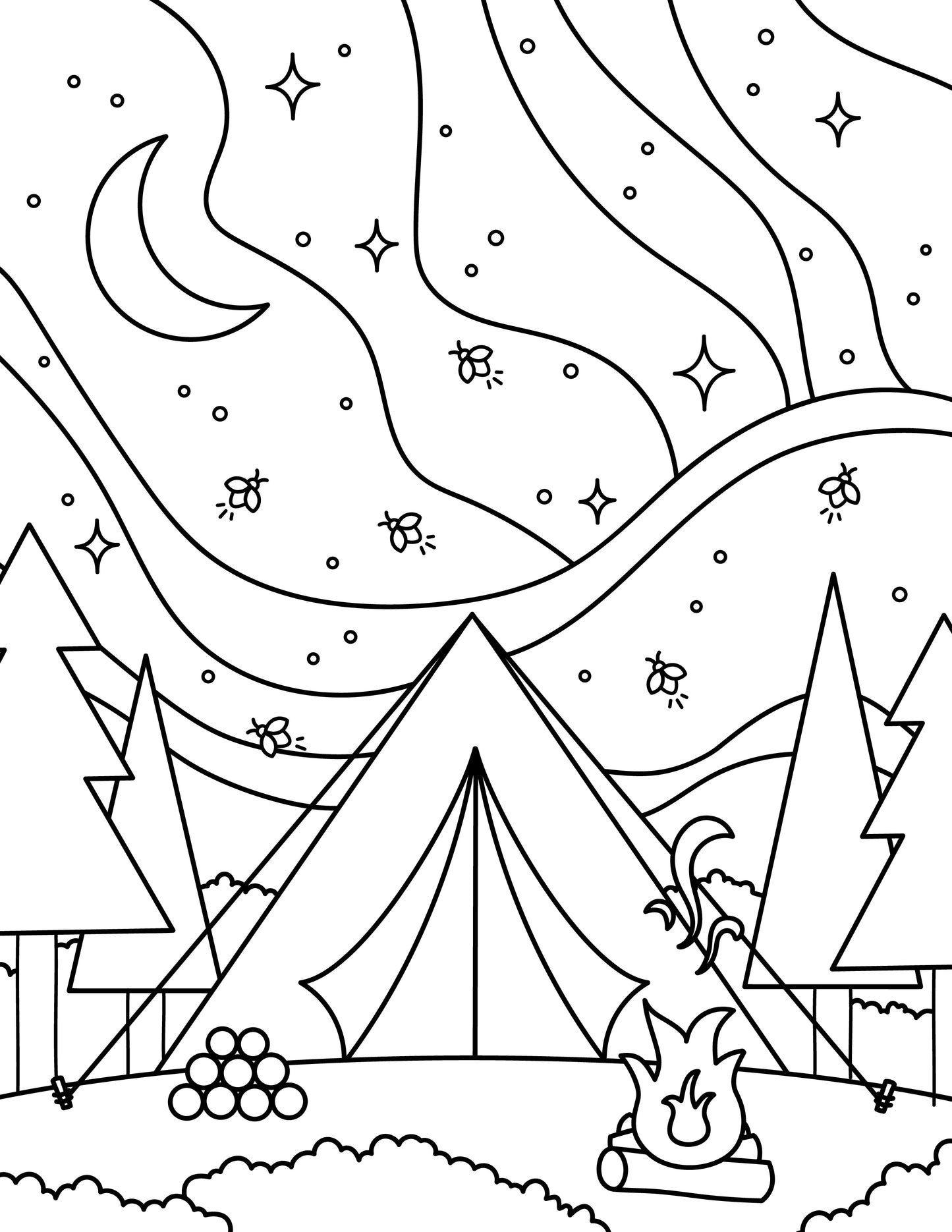 Printable Coloring Pages. Digital Download.
