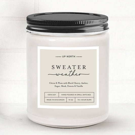 Sweater Weather Candle - Up North Boutique | Midwest Made | Apparel | Home Goods | Jewelry