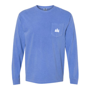 Wisconsin Favorites Long Sleeve. Light Blue.