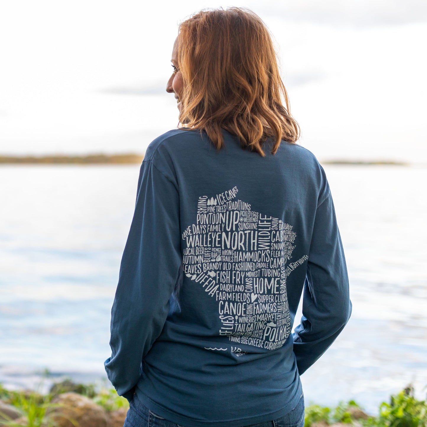 Wisconsin Favorites Long Sleeve. Green.