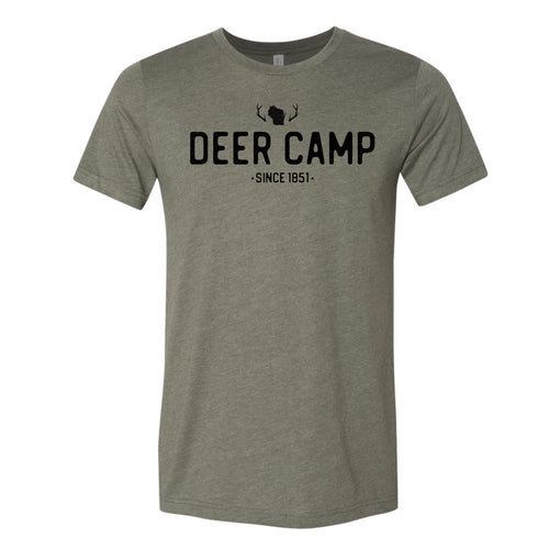 Deer Camp Tee. Military Green.