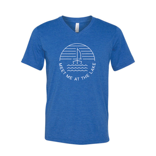 Meet Me at the Lake Tee. Royal Blue.