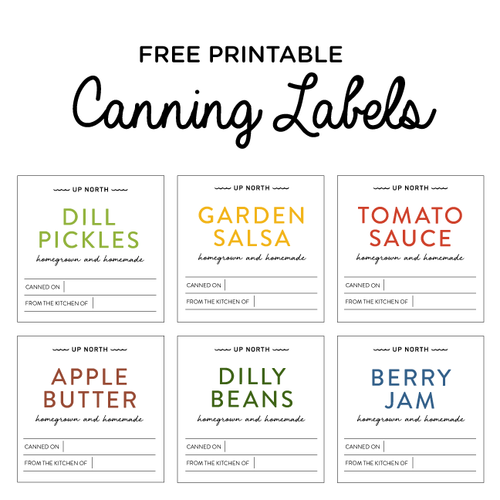 Canning Labels. Digital Download.