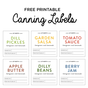 Canning Labels. Digital Download.